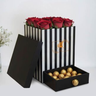 red roses lux box