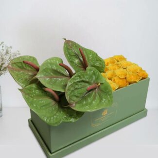 rose and anthurium box