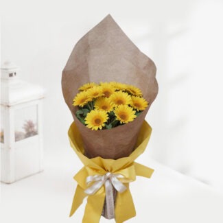yellow gerbera bouquet