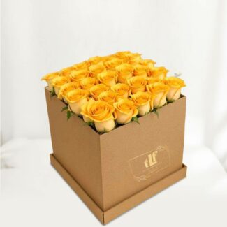 yellow roses box
