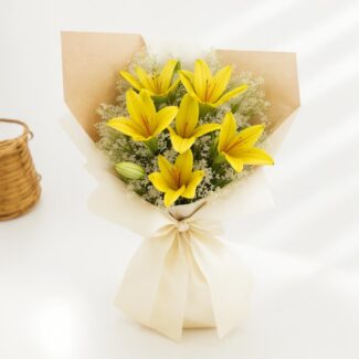 lily and limonia bouquet